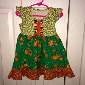 Eleanor Rose pumpkin dress size 18 months